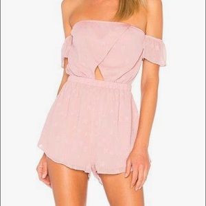 By the Way star cutout off shoulder romper